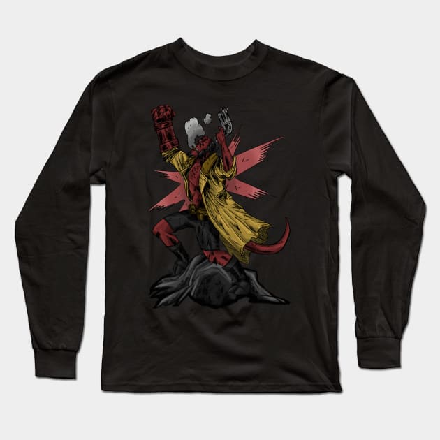 Hellboy Long Sleeve T-Shirt by BRed_BT